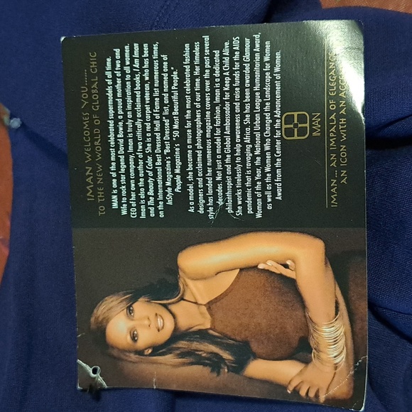 IMAN Global Chic Navy Gold Logo Zip Pull On Pants. Size XS Long NWT - Picture 7 of 9